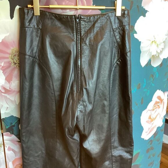 Verducci Vintage Black Leather Pants 👖 - Picture 4 of 7